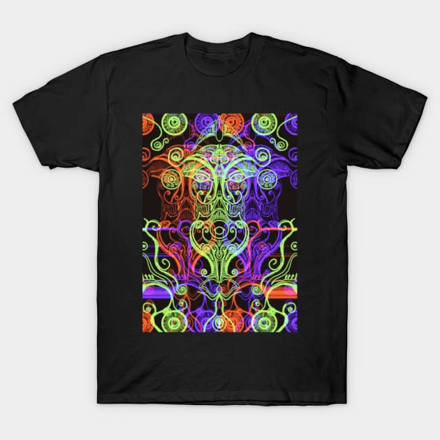 Trippy Cyber oracle T-Shirt by Rene Martin